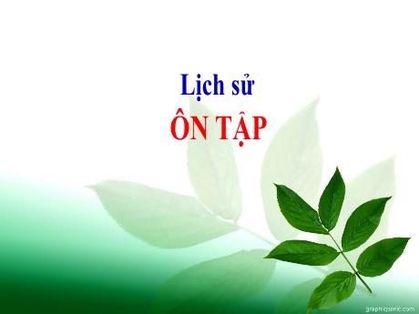 Bài giảng Lịch sử và Địa lí Lớp 4 - Bài 20: Ôn tập