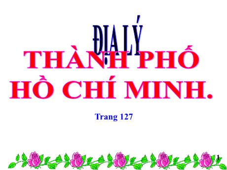 Bài giảng Lịch sử và Địa lí Lớp 4 - Bài: Thành phố Hồ Chí Minh (Trang 127)