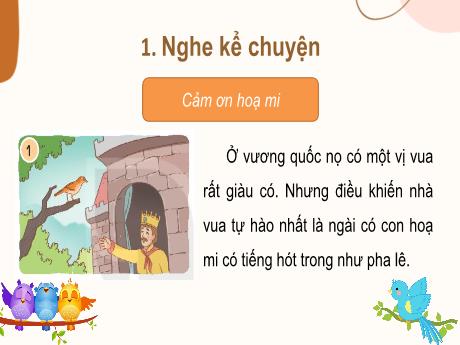 Bài giảng Tiếng Việt Lớp 2 (Nghe kể chuyện) Sách Kết nối tri thức - Bài 9: Vè chim (Tiết 4) - Năm học 2024-2025