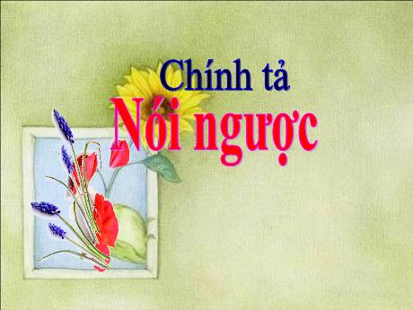 Bài giảng Tiếng Việt Lớp 4 (Chính tả) - Bài: Nói ngược - Nguyễn Thị Bích Thủy