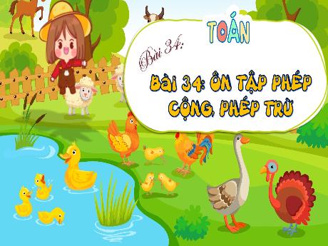 Bài giảng Toán Lớp 4 - Bài 34: Ôn tập phép cộng, phép trừ